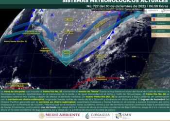 Frente frío número 20 mantendrá bajas temperaturas y evento de norte en el estado