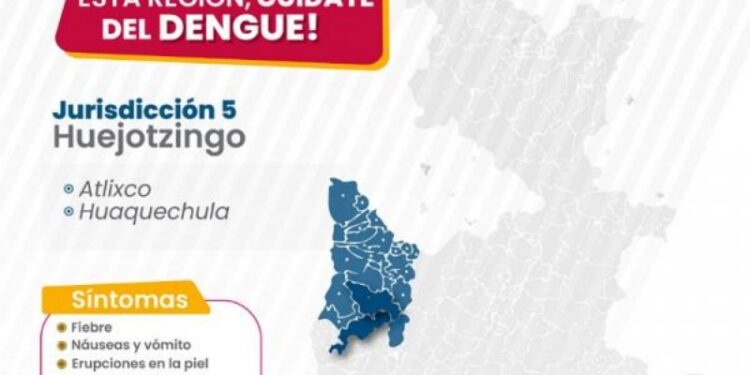 Permanece Tehuacán como el municipio con más casos de dengue: Salud
