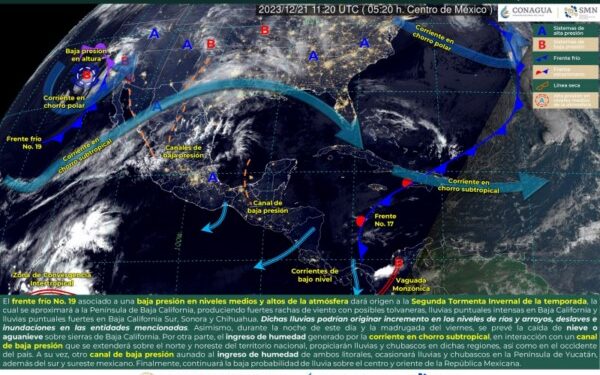 Persistirán bajas temperaturas y vientos del norte para este jueves: Protección Civil