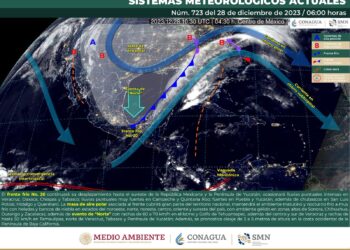 Se prevé día lluvioso, evento de norte y bajas temperaturas en diferentes puntos de la entidad