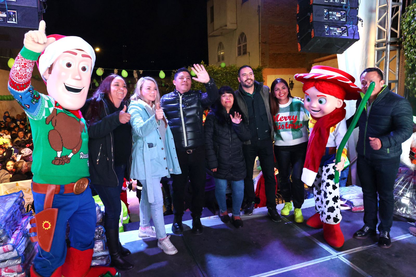 vecinos compartieron momentos de sana convivencia, alegría y unión.