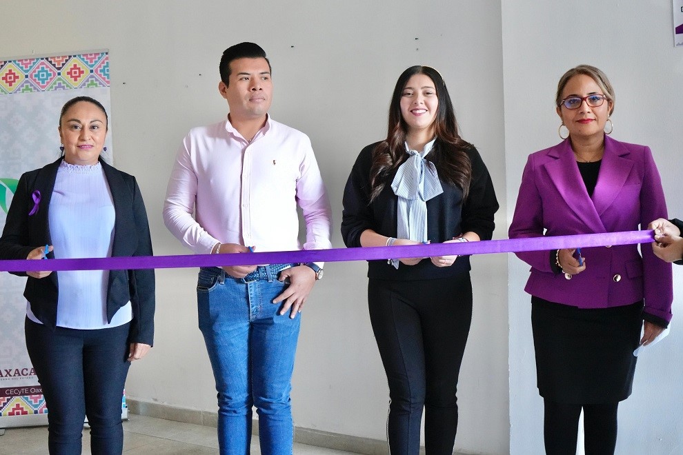 un buzón violeta en el cual las mujeres podrán depositar sus denuncias de manera anónima