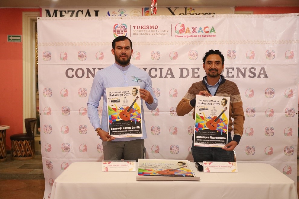 Turismo de Oaxaca anunció la edición 20 del Festival Musical Andariego 2023