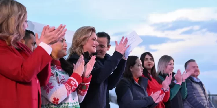Une Maru Campos a 5 mil capitalinos de la colonia San Jorge en Mega Posada navideña