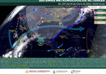 Frente frío número 31 provocará fuerte evento de norte y bajas temperaturas en el estado