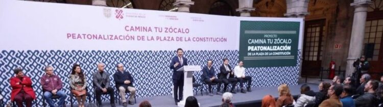 Conquistamos el principal espacio público de México con la peatonalización del Zócalo Capitalino: Martí Batres