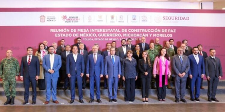 Gobernadora Evelyn Salgado firma convenio de seguridad con Estado de México, Michoacán y Morelos