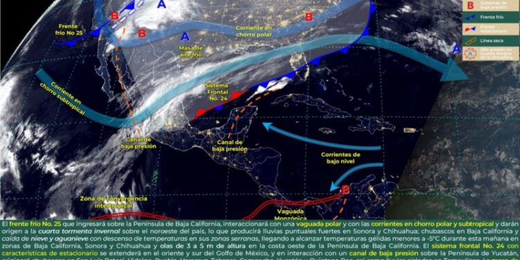 Se prevén lluvias ligeras, bajas temperaturas y fuertes vientos en distintas partes del estado: Protección Civil