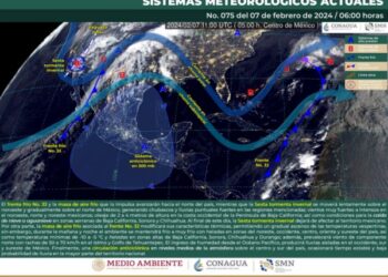 el desarrollo de algunos nublados, manteniéndose bajas probabilidades de lluvias.