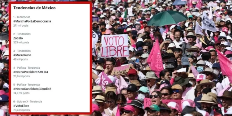 APLAUSOS, FURIA Y DESINFORMACIÓN; ASÍ REACCIONARON LAS REDES SOCIALES A LA MARCHA POR LA DEMOCRACIA