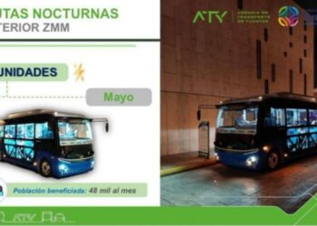 Rutas Nocturnas serán modernizadas con unidades eléctricas