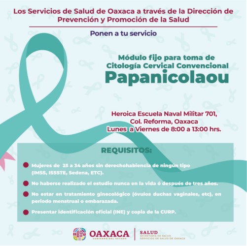          Recomiendan realizarse la prueba del papanicolaou y del VPH para la detección oportuna de esta neoplasia