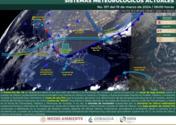 Nublados, algunas lluvias y tormentas se prevé para este martes: Protección Civil