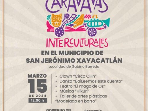 Visitarán “Caravanas Interculturales” municipio de San Jerónimo Xayacatlán