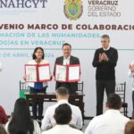 Conahcyt y Veracruz firman convenio para el avance humanístico, científico, tecnológico y de innovación soberana en el estado