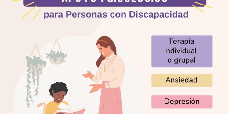 Ofrecen apoyo y acompañamiento psicológico para personas con discapacidad