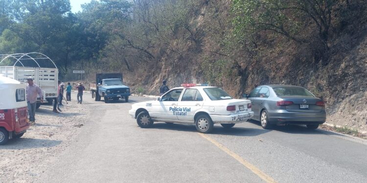 Atiende Coesfo incendio forestal en Ixtlán de Juárez