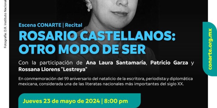 Celebrarán vida y legado de Rosario Castellanos