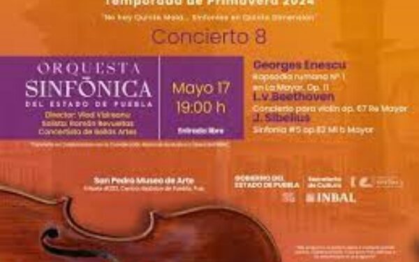 Compartirá Sinfónica de Puebla escenario con director internacional y violinista mexicano