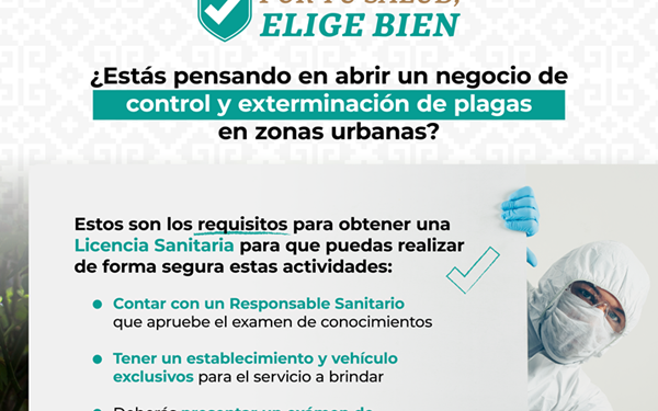 Emiten recomendaciones para contratar empresas seguras de exterminación de plagas