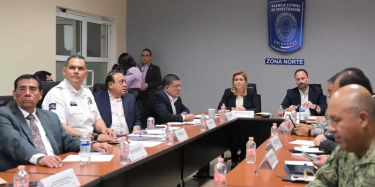 Encabeza Gobernadora reunión de la Mesa de Seguridad en Ciudad Juárez