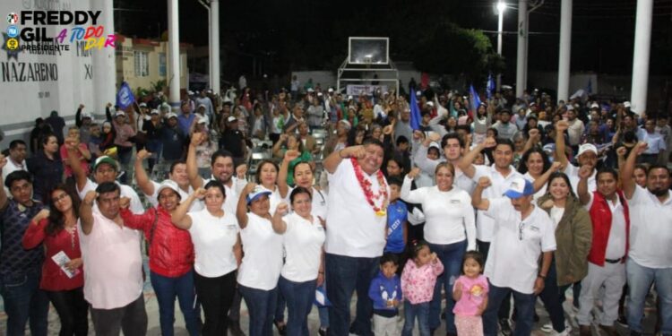 Freddy Gil Pineda Gopar sigue adelante con su campaña en Santa Cruz Xoxocotlán destacando por su autenticidad