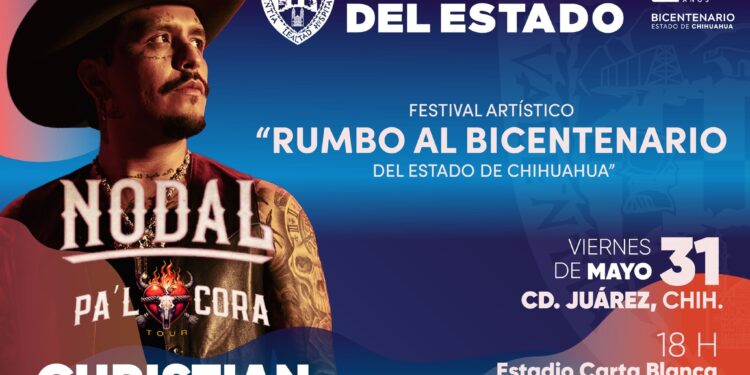 Se presentará Christian Nodal en Ciudad Juárez como parte del Festival Artístico “Rumbo al Bicentenario”
