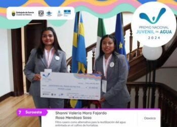 Obtienen oaxaqueñas Premio Nacional Juvenil del Agua 2024