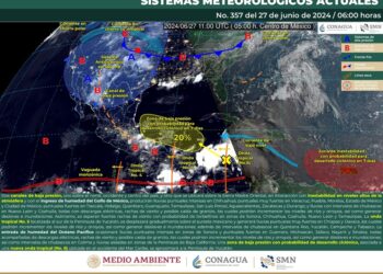 Favorece Onda tropical número 5 condiciones de lluvias para Oaxaca