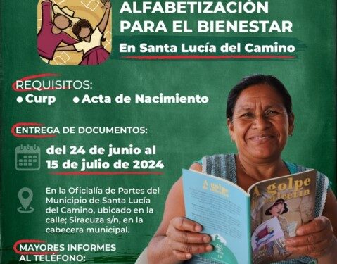 Llega programa de Alfabetización para el Bienestar a Santa Lucía del Camino