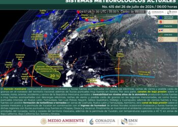 Se prevén lluvias y chubascos aislados para este viernes en Oaxaca