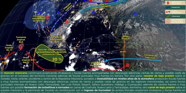 Se prevén lluvias y chubascos aislados para este viernes en Oaxaca
