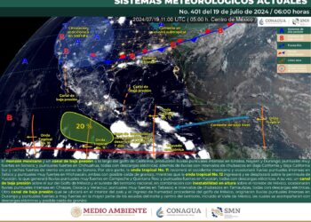 Onda tropical número 12 dejará lluvias de intensidad variable en territorio oaxaqueño