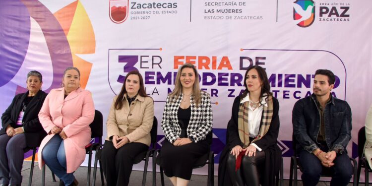 Celebra Gobierno de Zacatecas tercera edición de la Feria de Empoderamiento “Mujeres al Frente”