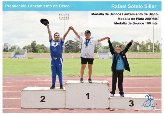 Coahuila destaca en la Copa Nacional de Atletismo y Natación del Deporte Adaptado