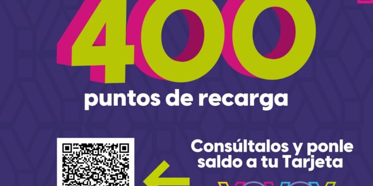 MÁS DE 400 ESTABLECIMIENTOS PARA RECARGAR LA TARJETA YOVOY