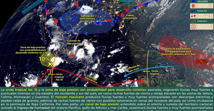 Continuarán las lluvias de intensidad variable para este domingo en Oaxaca