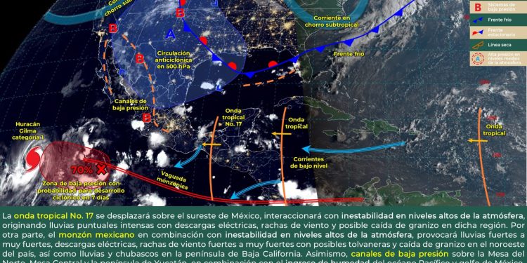 Continuarán las lluvias con tormentas eléctricas en diversas regiones de Oaxaca: Protección Civil