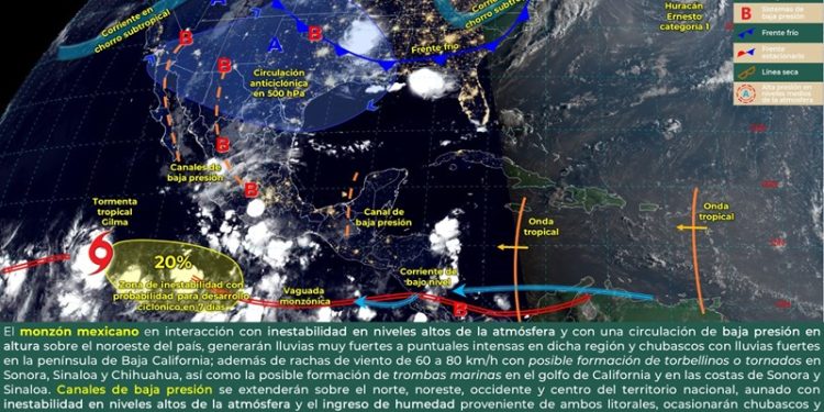 Continuará la presencia de lluvias en Oaxaca durante este lunes
