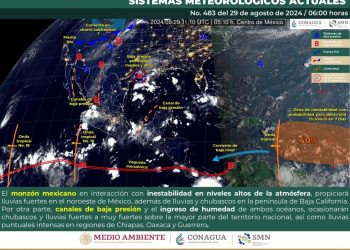 Continuarán las lluvias y chubascos en serranías de Oaxaca este jueves