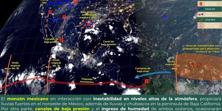 Continuarán las lluvias y chubascos en serranías de Oaxaca este jueves