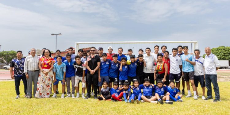 Salomon Jara, rehabilitación de la Unidad Deportiva Brena Torres, fue posible gracias al apoyo de nuestro Presidente Andrés Manuel López Obrador