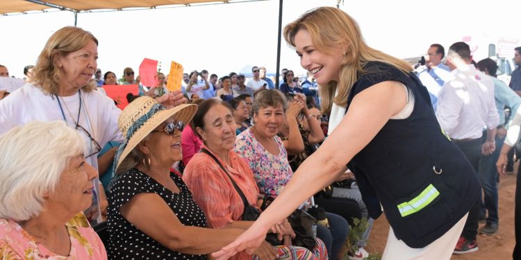 Supervisa Maru Campos arranque de obras de instalación de línea de drenaje al sur de la capital