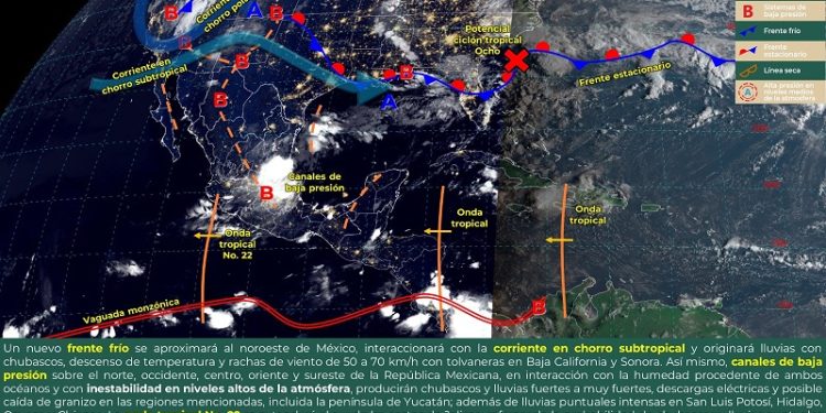 Este lunes continuarán las lluvias localmente fuertes en Oaxaca