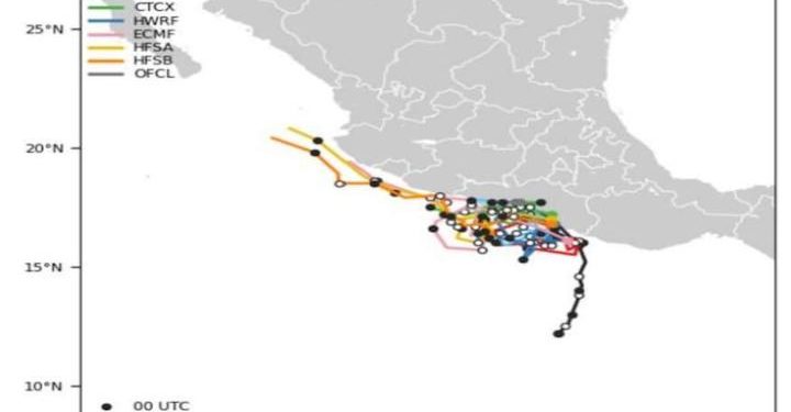 Huracán “John” categoría uno mantendrá lluvias constantes en territorio Oaxaqueño
