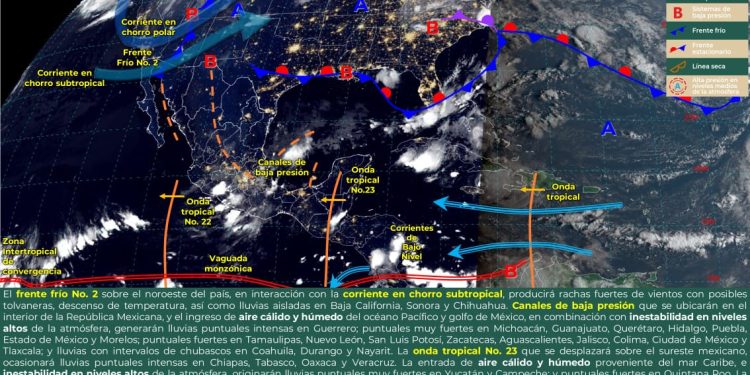 Onda tropical número 23 dejará lluvias en diferentes puntos de Oaxaca