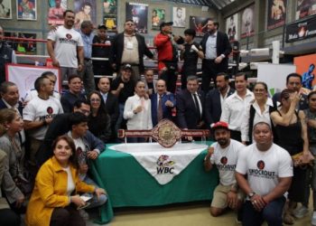 Presentan segunda edición del Cinturón Tamaulipas para la pelea entre «Canelo» Álvarez y Edgar Berlanga