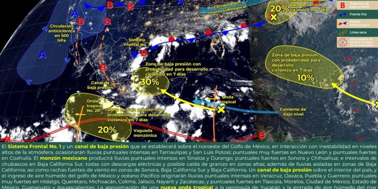 Prevén lluvias de intensidad variable en las próximas 24 horas para Oaxaca