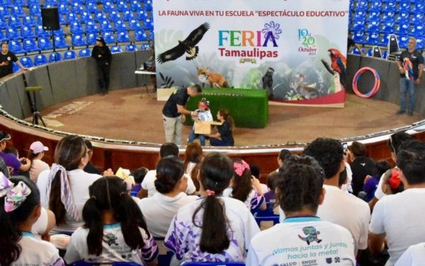 Promueven en alumnos de primaria respeto a la vida silvestre en Feria Tamaulipas 2024