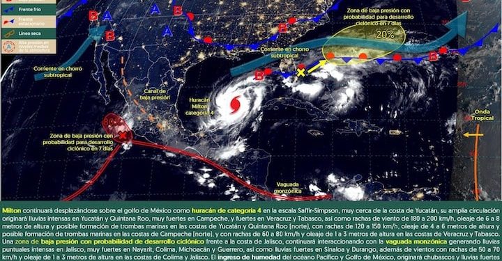 Se prevén tormentas locales fuertes para este martes en Oaxaca